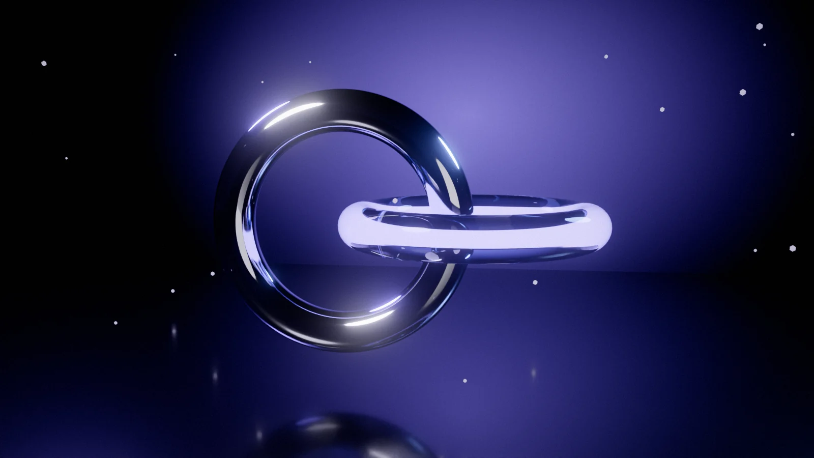 Two linked rings