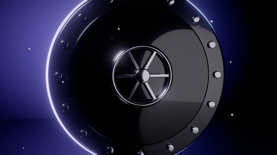 A vault door